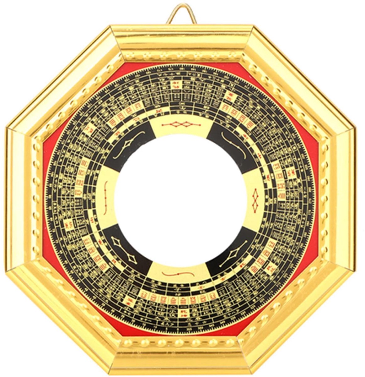 Dailygoods - 5.3 Inch Gelukkige Chinese Feng Shui Convex Bagua Spiegel voor Interieurdecor
