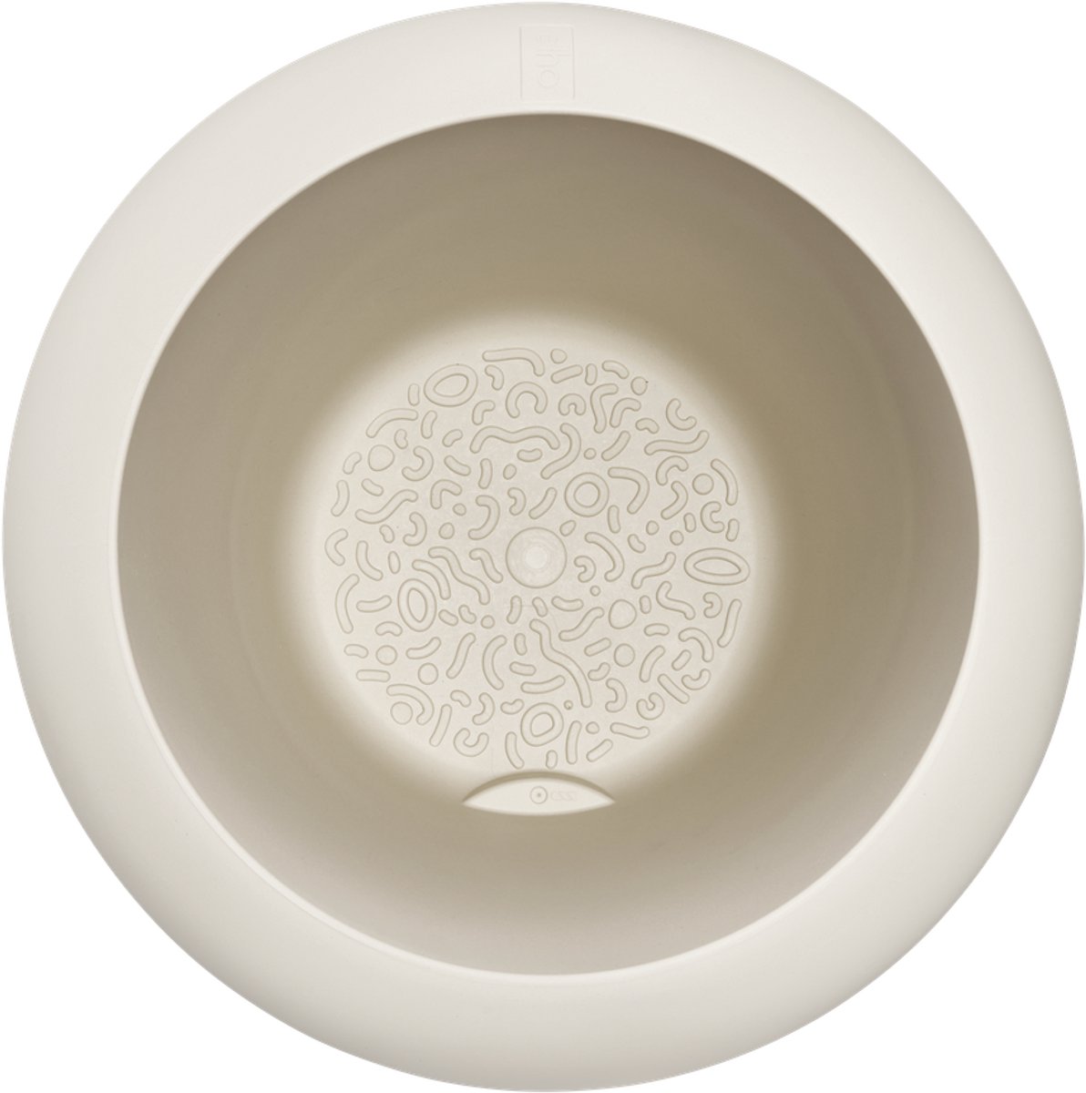 Elho Amber Roll Low 60 - Grand pot de fleurs intérieur et extérieur