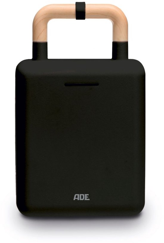 Ade 2-in-1 Croque - Wafelijzer Zwart Wisselbare Platen 13x12cm van Ade — afbeelding 5