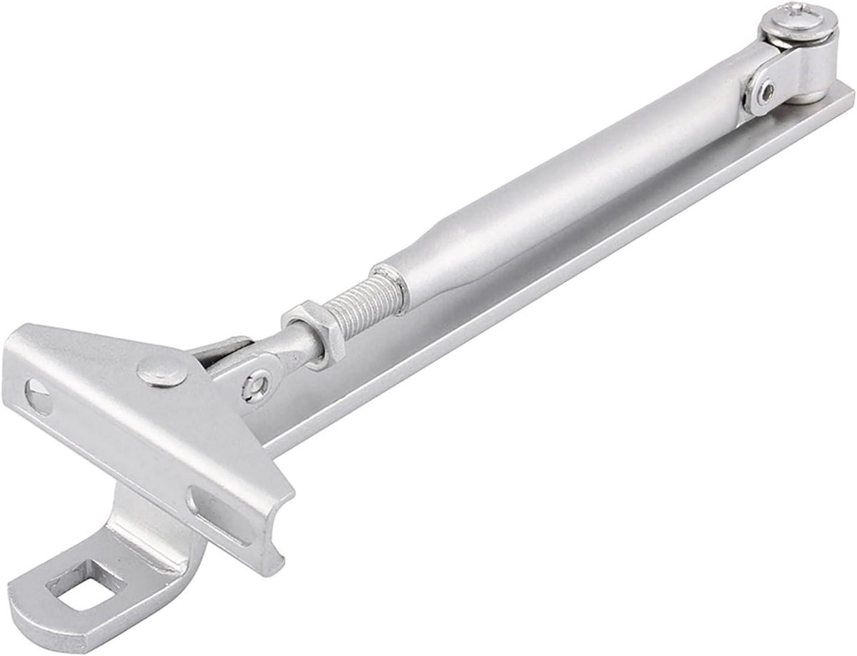 Automatische Deurdranger - Hydraulische Deursluiter - Soepel Deuren Sluiten - Verstelbare Veerspanning - 40-65 kg - Zilverkleurig