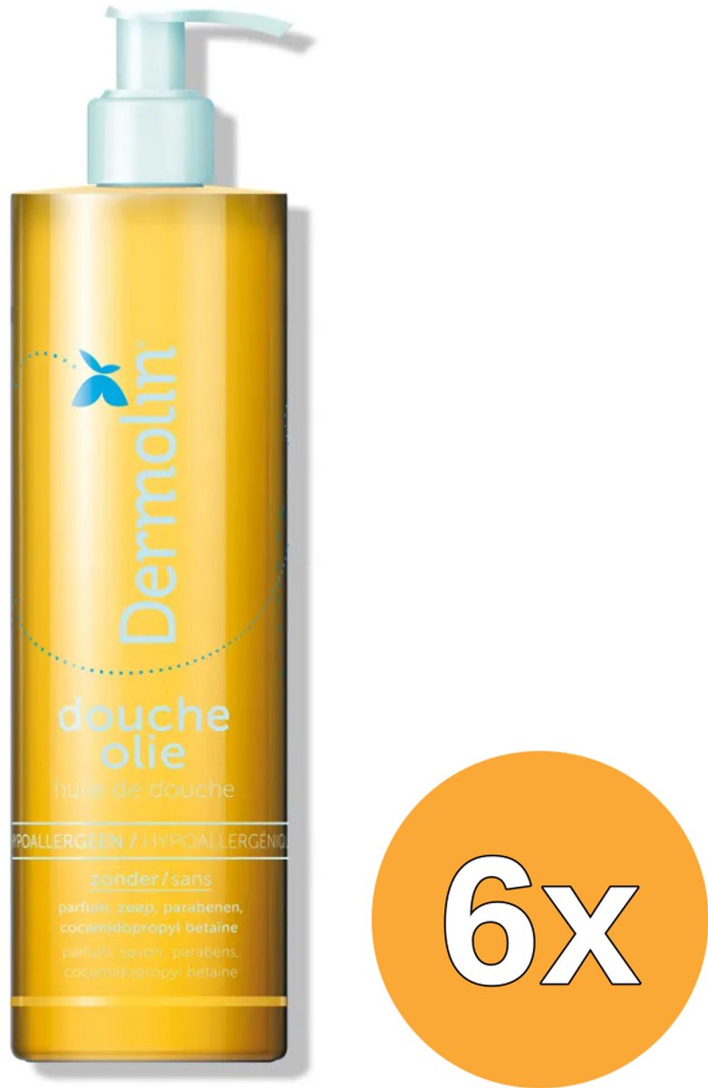 6x Dermolin Doucheolie (400 ml)
