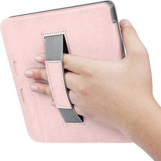 Kobo Libra Colour Hoesje - E-reader Cover - Bescherming E-reader - Met Handriem - 7 inch - Roze van Kobo — afbeelding 4