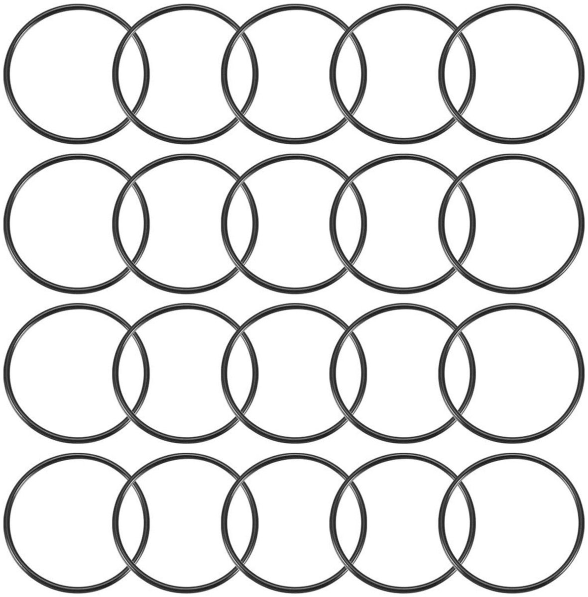 Dailygoods - Nitrile Rubber O-Rings 20Pc - 38mm voor Waterdicht maken
