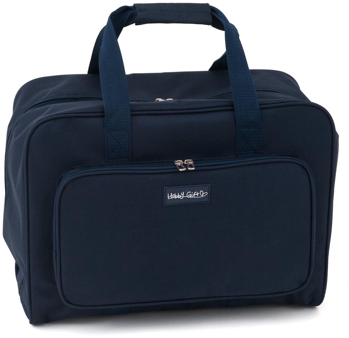 SnelShoppen - Exclusieve Naaimachine Tas Draagtas PVC Gevoerde Opbergtas met Extra Accessoires voor Naaien, 20 x 43 x 37cm, Marineblauw