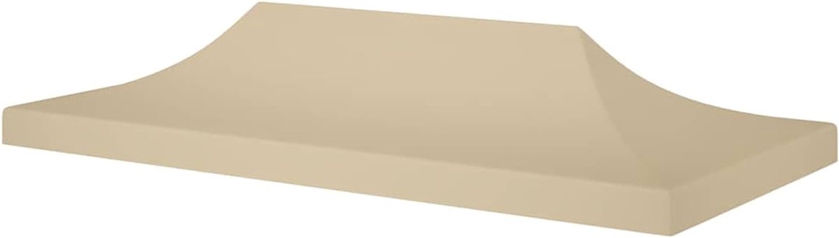 Partytent dak - Paviljoenhoes Luifel - Buitenfeesten Organiseren - Waterdicht UV-bestendig - 6x3 m - Beige