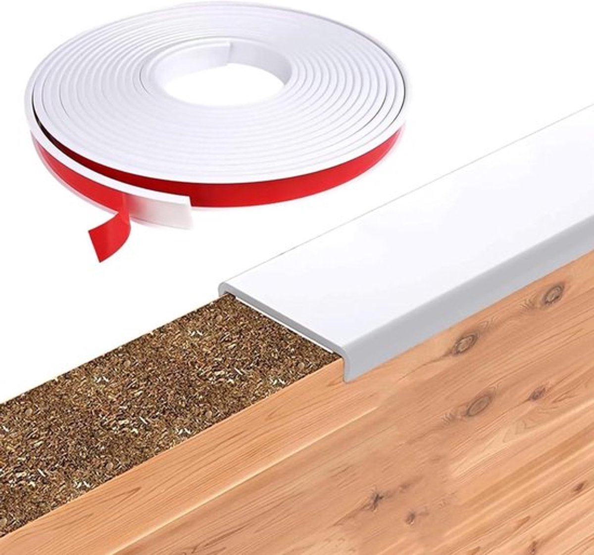 Flexibele TPE-randbescherming 5 m lang voor keuken en badkamer