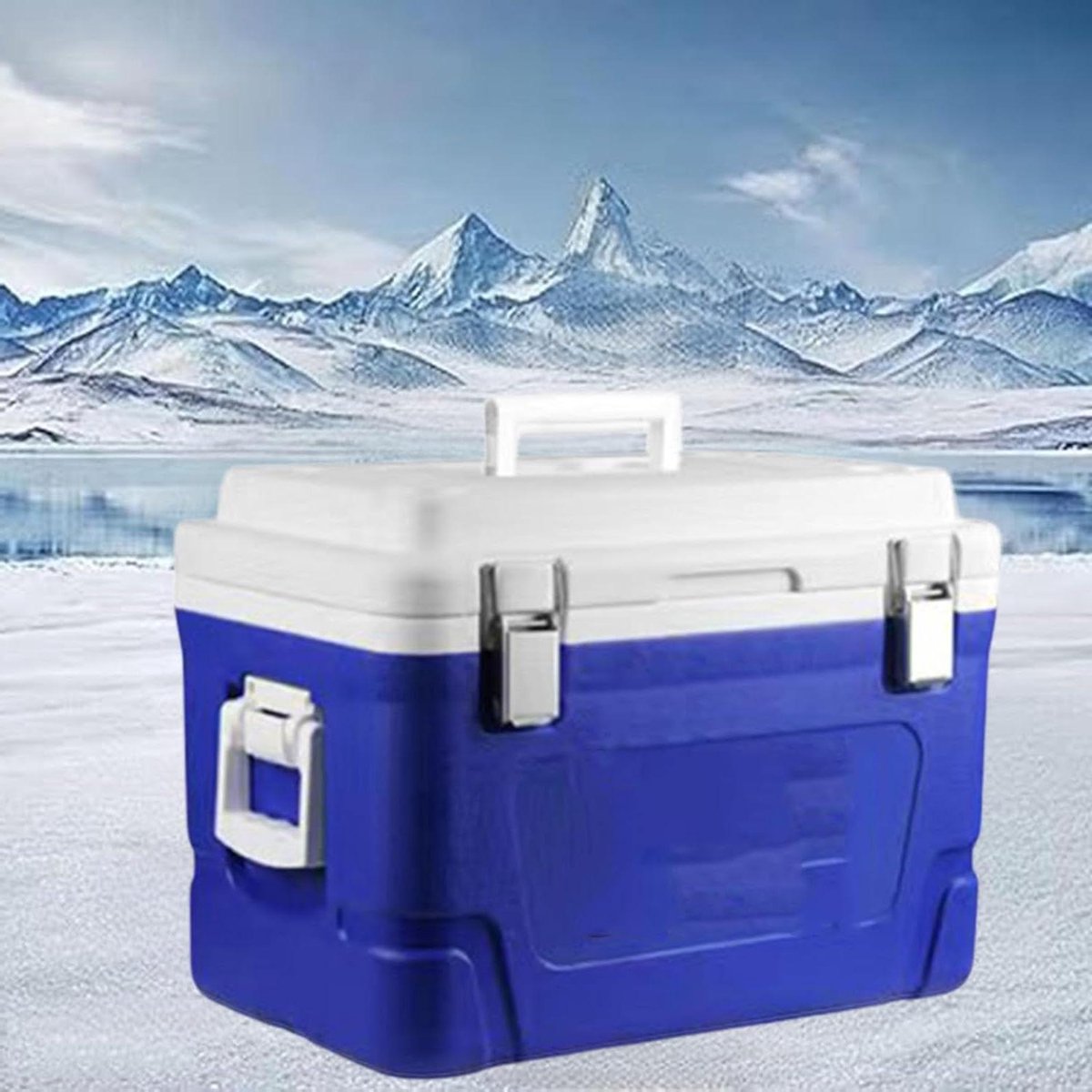 Geïsoleerde Voedseldoos - Koelbox Picknicktas - Eten Koel Houden - 72 Uur Koel - 33 liters - Blauw