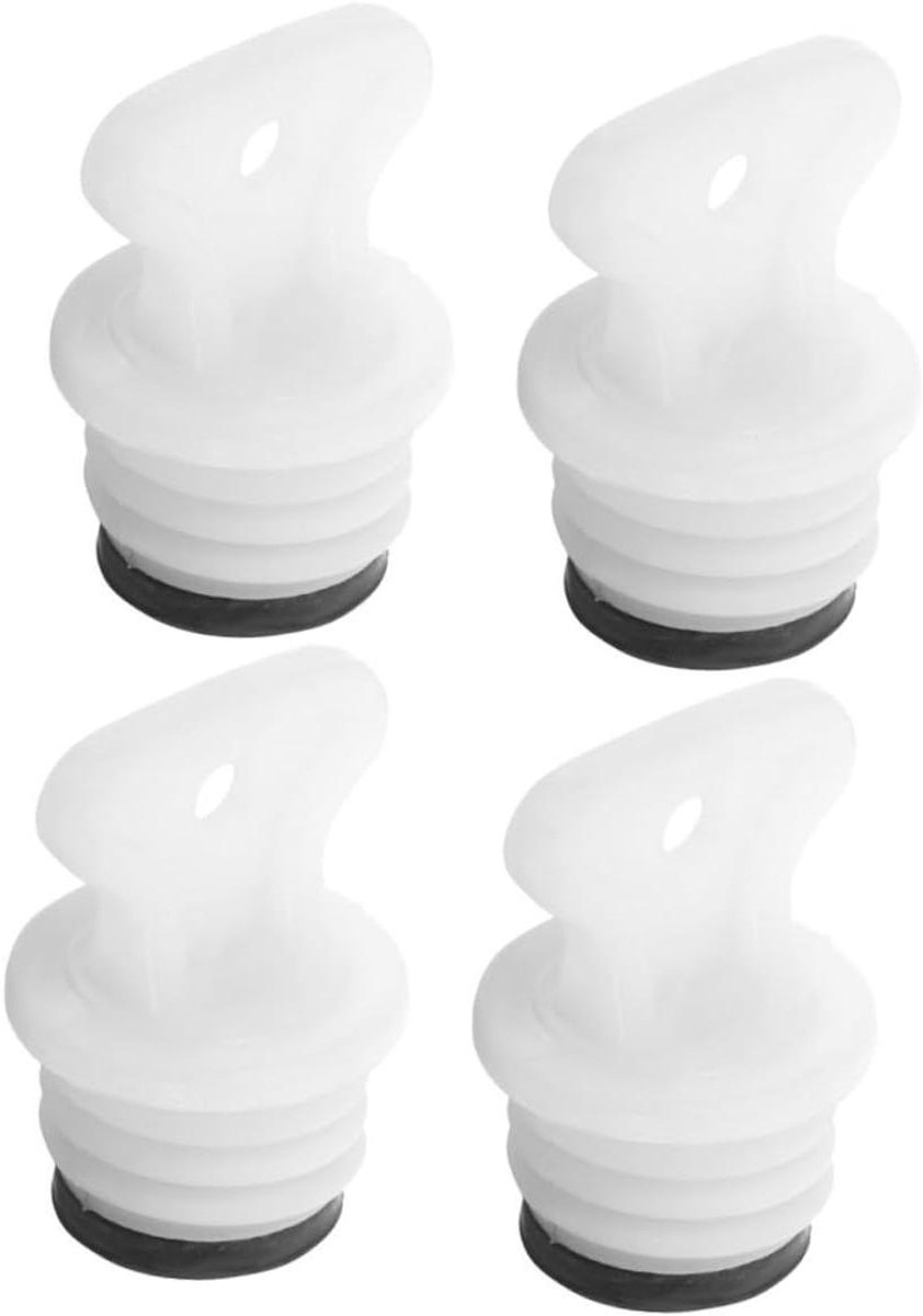 Stoppers voor Warmwaterkruiken - Warmwaterkruik Accessoires - Lekvrije Afsluiting - Rubberen Materiaal - 35 x 25 x 25 cm - Wit
