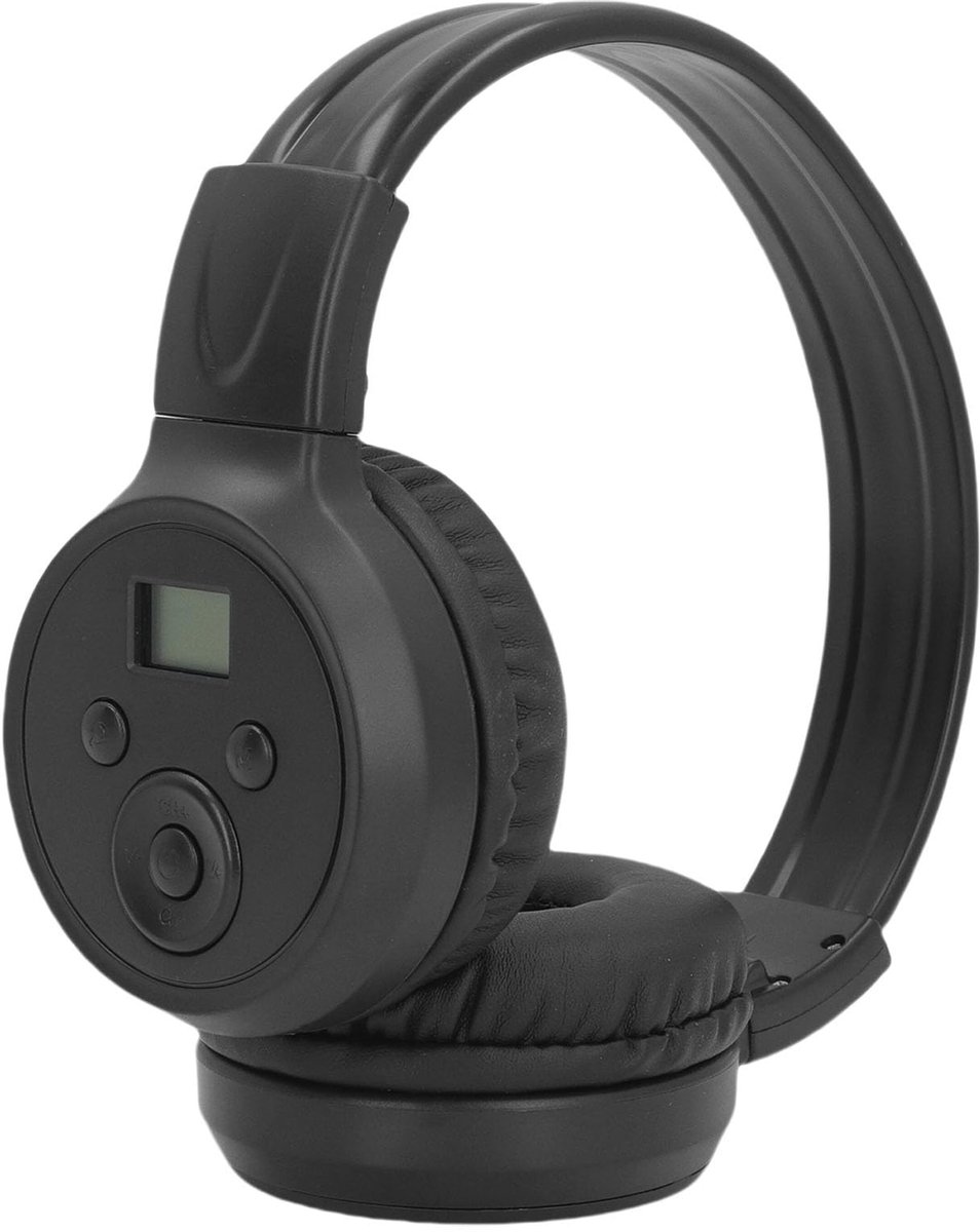 SnelShoppen - Draagbare FM Hoofdtelefoons met Ingebouwde Tuner, Draadloze Headset Radio Ear Muffs 50-108 MHz voor Joggen, Werk en Ontspanning