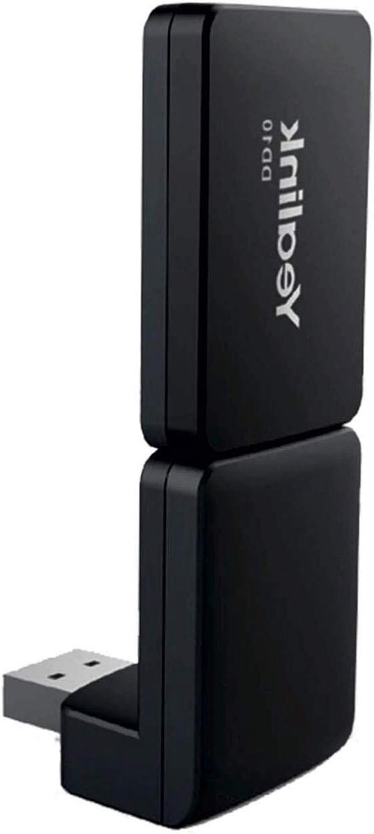 Draadloze USB Dongle - DECT Adapter - Kantoor Communicatie - Groot Draadloos Bereik - 50 Meter Bereik - Zwart