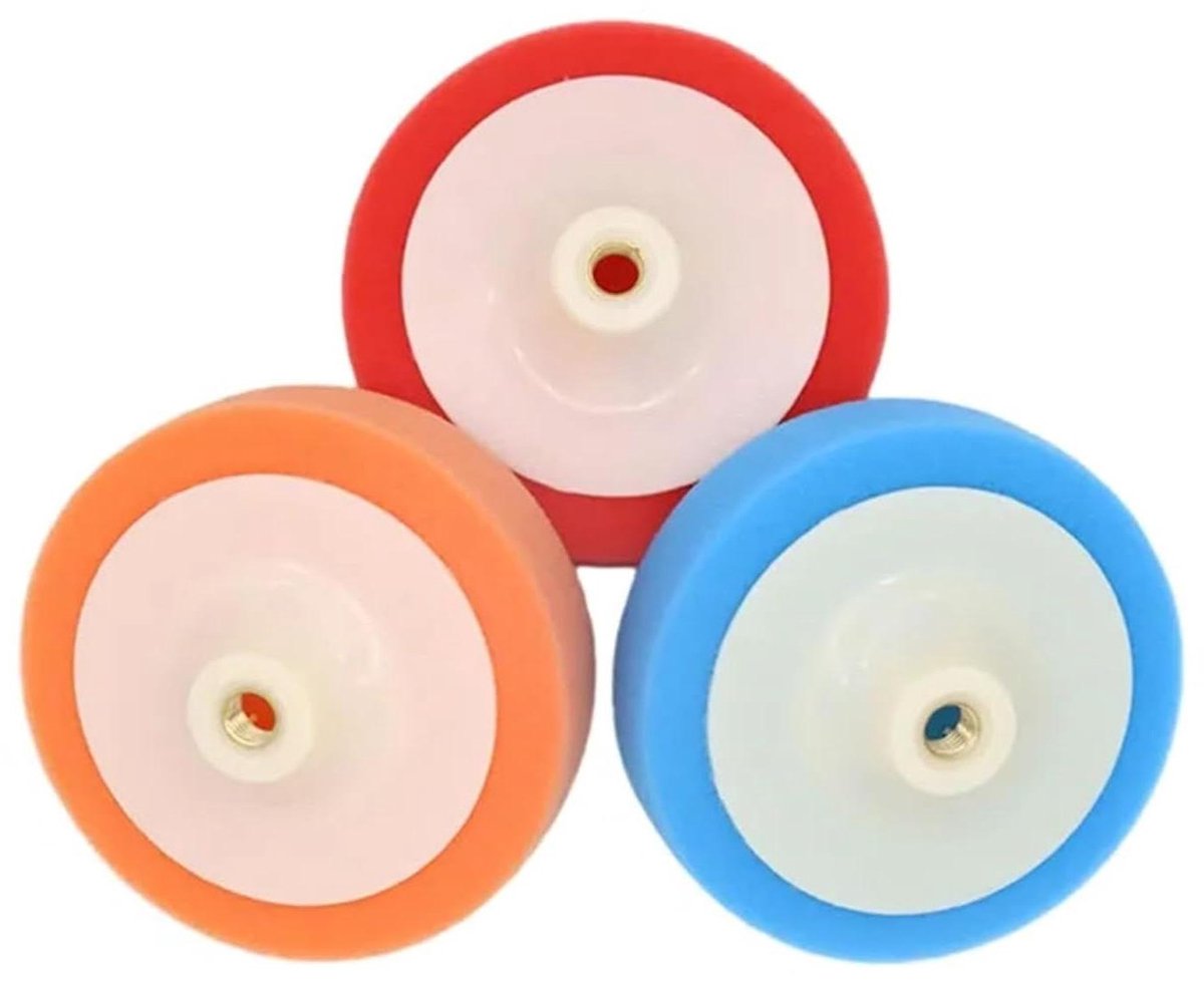 Poets Spons Kopen - Polijst Spons Pads - Auto Polijsten - Zacht Schuim - 150 mm - Geel