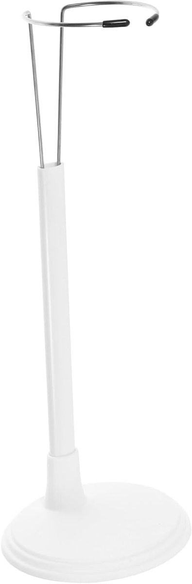 Poppen Standaard - Actiefiguur Houder - Poppen Presenteren - Verstelbare Hoogte - 24 cm - Wit
