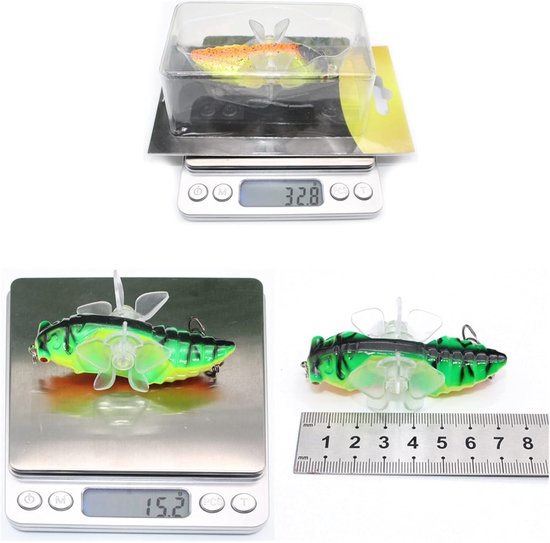 Vissen Lure Kunstaas - Hard Plopper - Bovenwater Vissen - Roterende Vleugels - 95 cm 15 g - NO2 — afbeelding 5