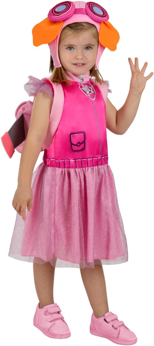 Dailygoods - Paw Patrol Kostuum voor Meisjes - Marshall & Chase, Roze