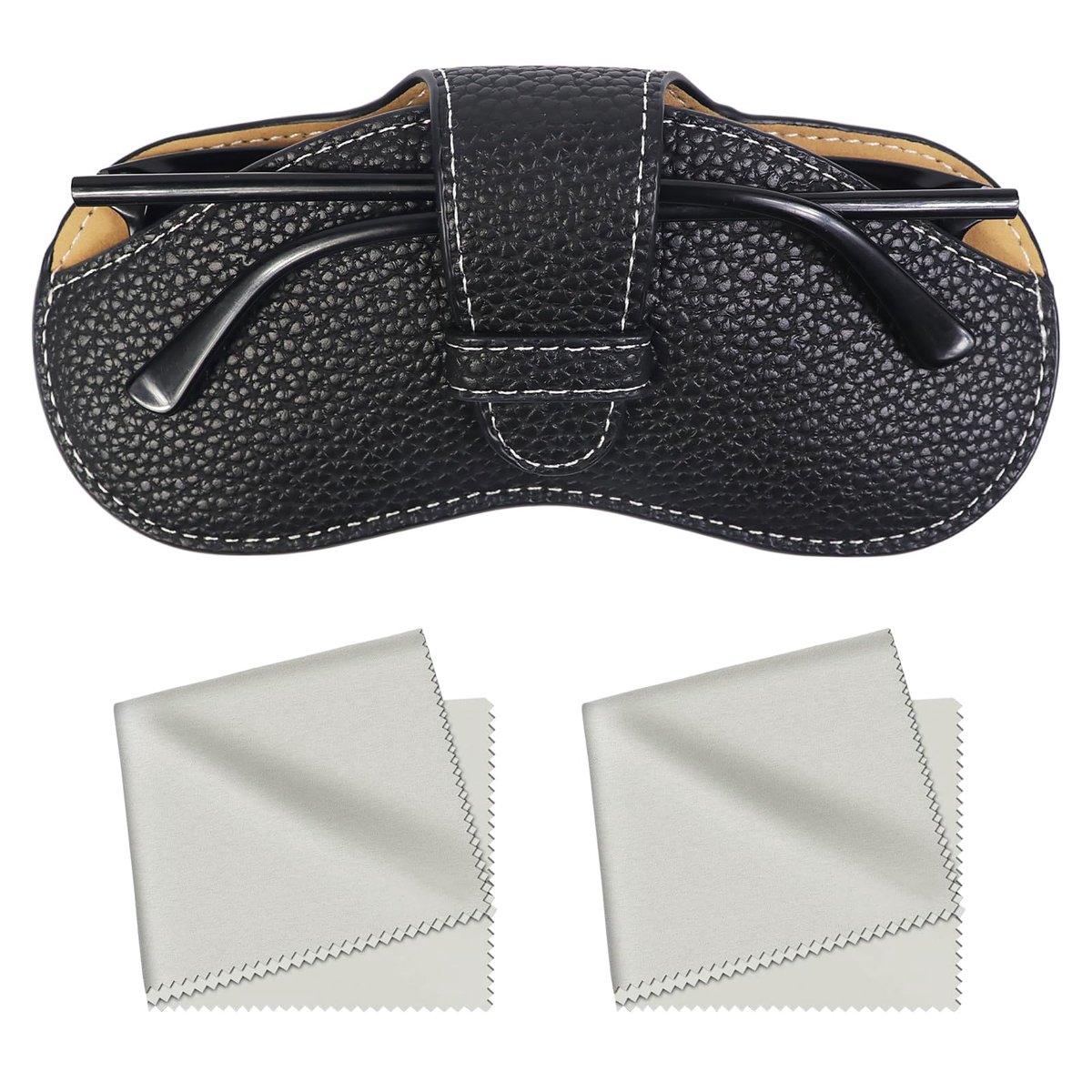 Dailygoods - Zonnebril Etui van Leer - Draagbare Bril Tas voor Mannen en Vrouwen