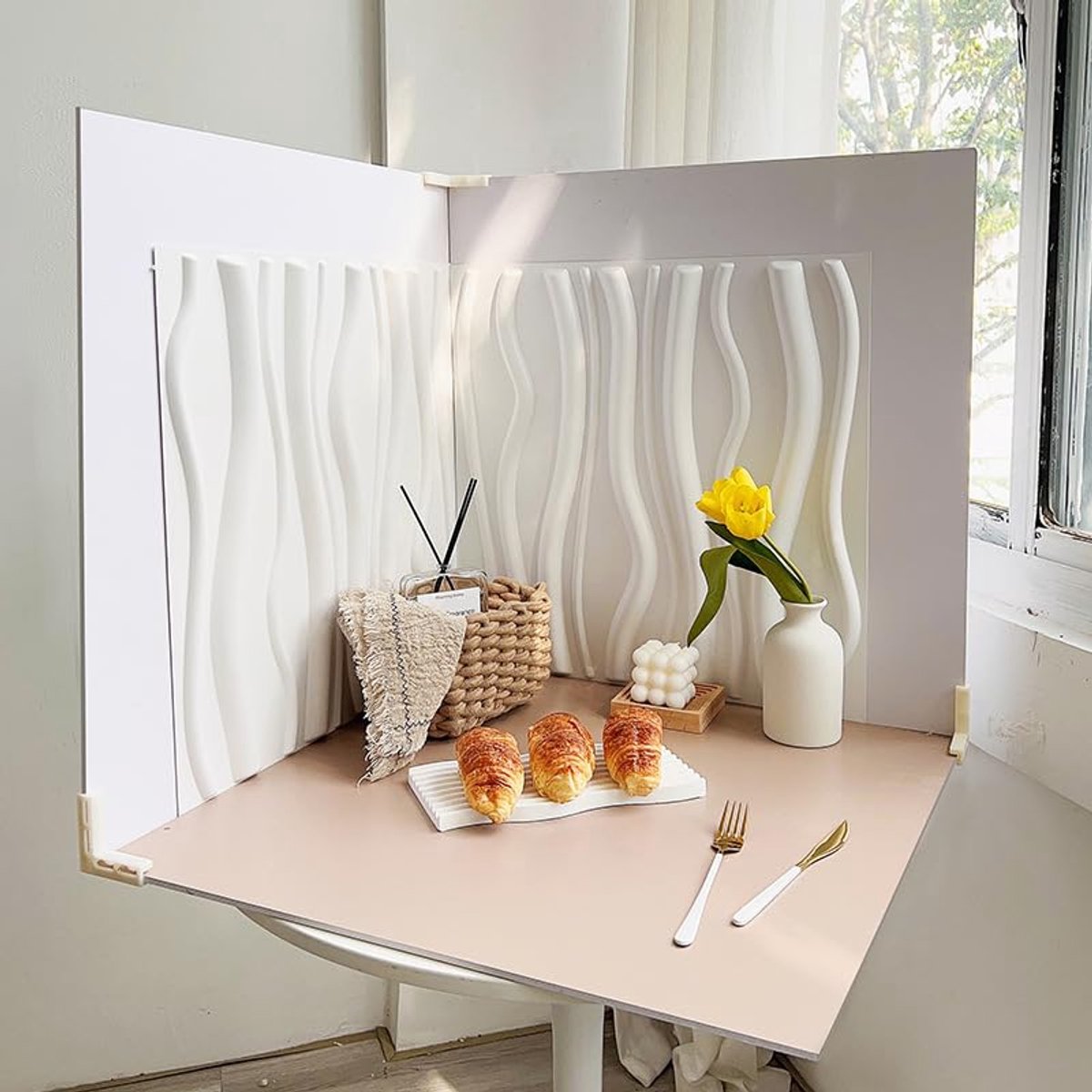 Dailygoods - 5 Stuks 3D Stereoscopische Fotografie Achtergrond Boards - Dubbelzijdige Achtergronden voor Creatieve Foto's