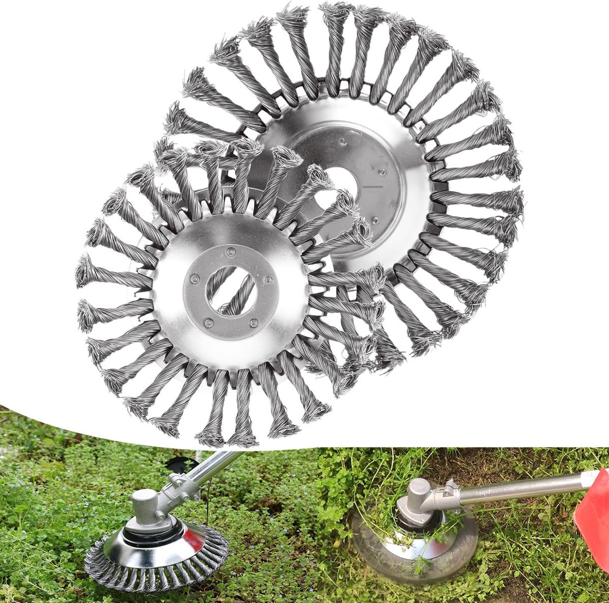 Dailygoods - Professionele Onkruidborstel voor Borstelsnijder, 25.4 mm