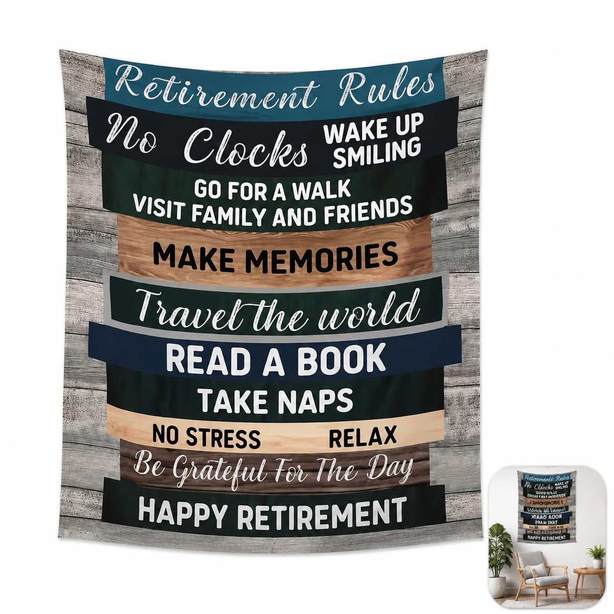 Dailygoods - Flanellen Dekentje voor Pensioen - Perfecte Cadeau Ideeën voor Gepensioneerden