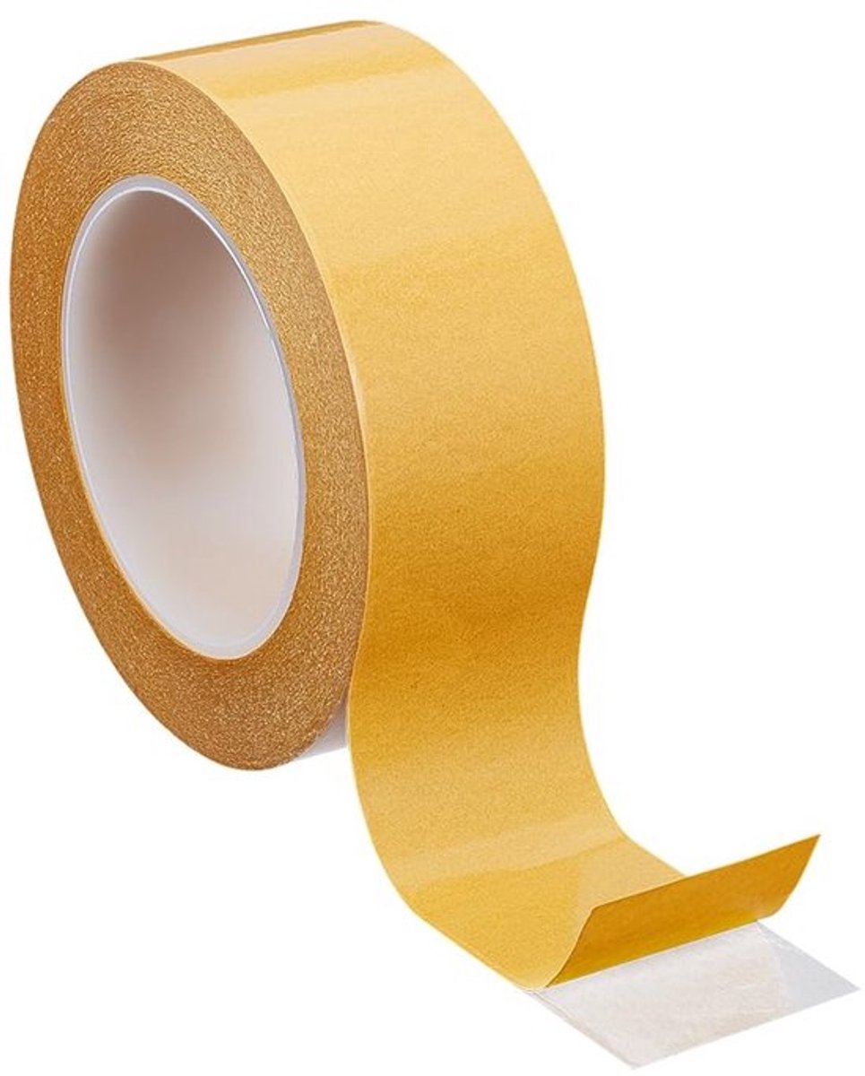 Dubbelzijdige Plakband Extra Sterk - 45 mm x 50 m - Transparant - Robuuste Montagetape - Voor Fotolijsten en Tapijtreparatie - Ideaal voor Knutselen