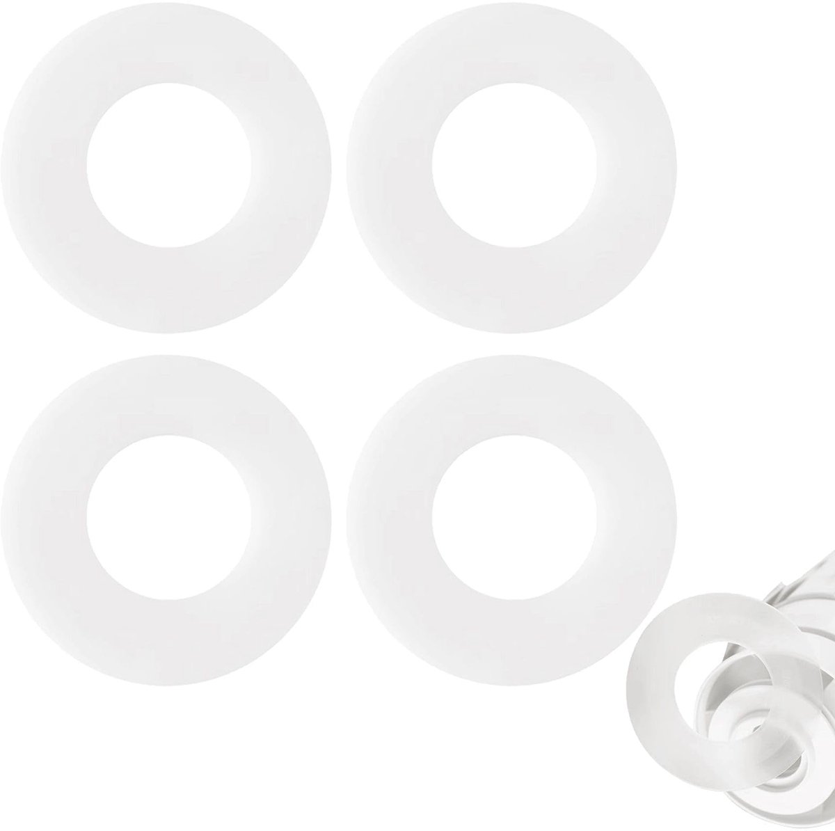 Dailygoods - Set van 4 Siliconen Rubberen Sluitringen voor Geberit 816.418.00.1 - Toilet Afdichtingen