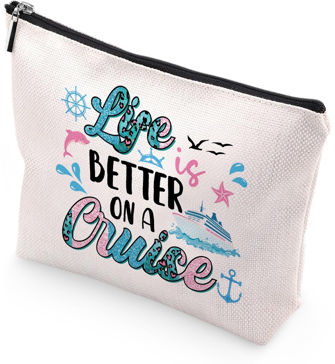 Dailygoods - Linnen make-uptas - Ideaal voor reizen en dagelijks gebruik
