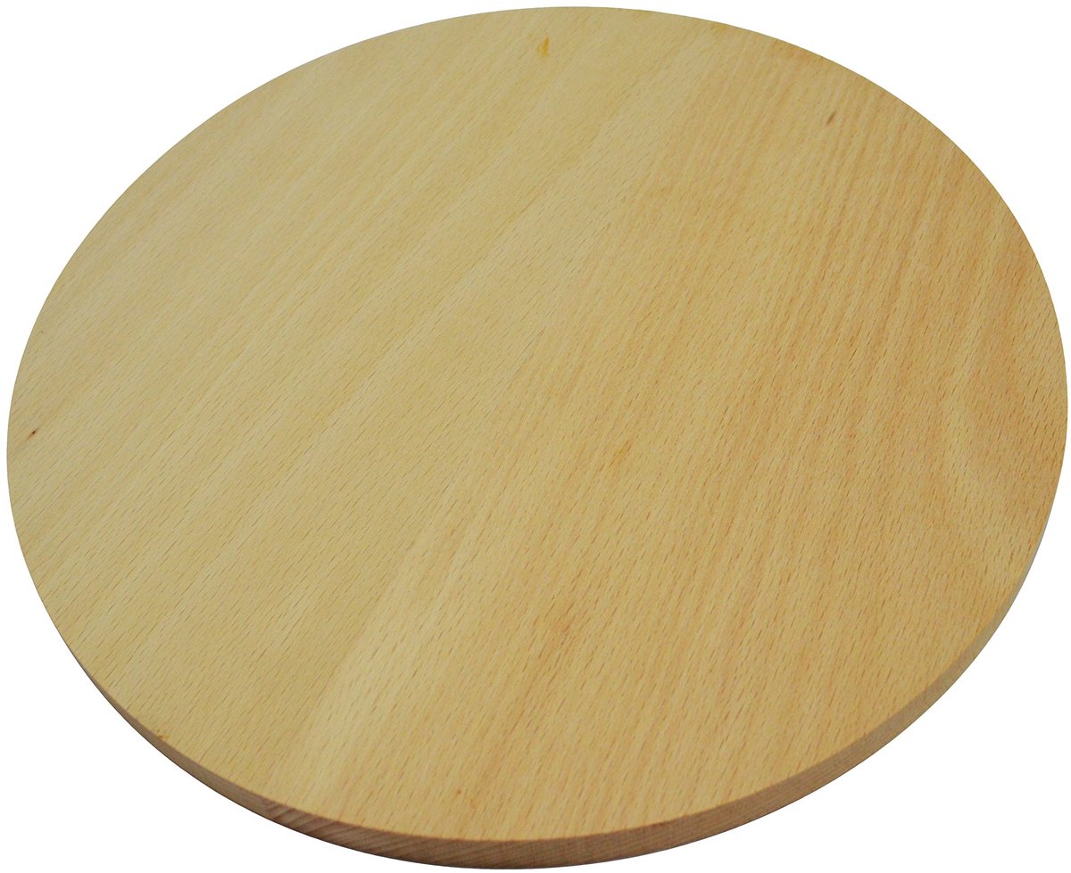 Dailygoods - Ronde Houten Snijplank - Dubbelzijdig voor Pizza en Serveerplank