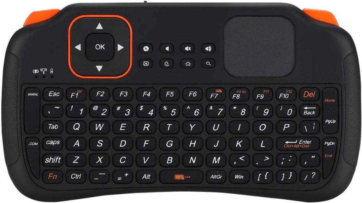SnelShoppen - Mini Draadloos Toetsenbord met Touchpad, Oplaadbaar 2,4 GHz, 83 Toetsen voor PC, TV-box, HTPC, Compact en Lichtgewicht, Ideaal voor Thui