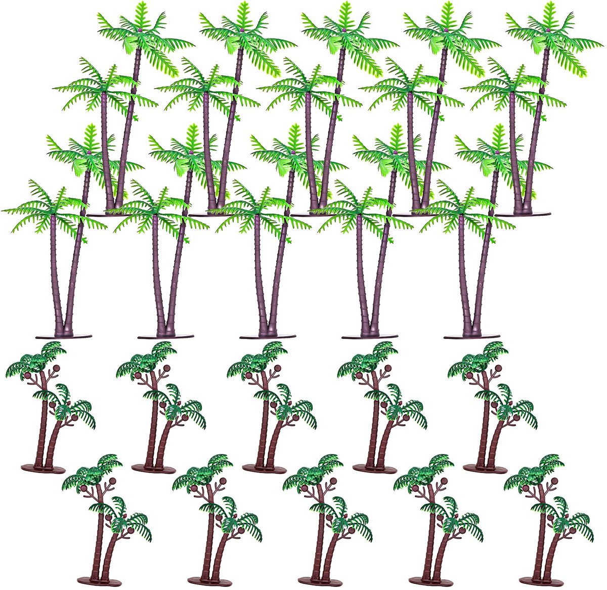 Artificial Miniature Coconut Tree Palms Decorations Landscaping Decoration for Bonsai Aquarium Pond - ShopVlot