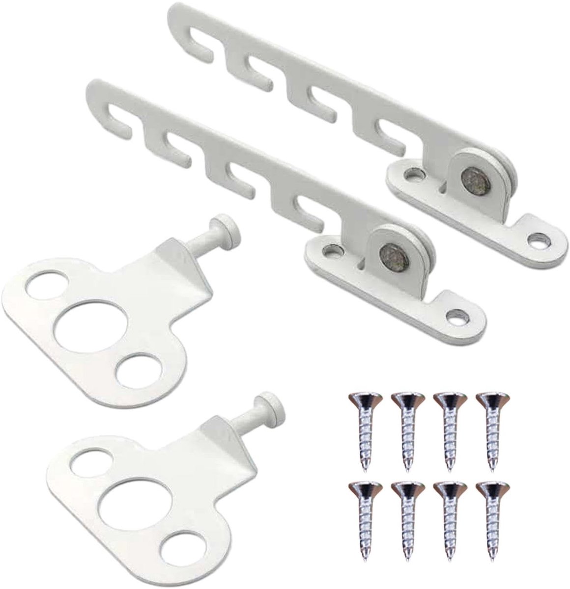 Dailygoods- Raamgrendel Veiligheid voor Kinderen - Raamstoppers - Raamvergrendeling - Raamvastzetter - Raamopening Begrenzer - Geschikt voor Houten/Aluminium Ramen - Raamstopper
