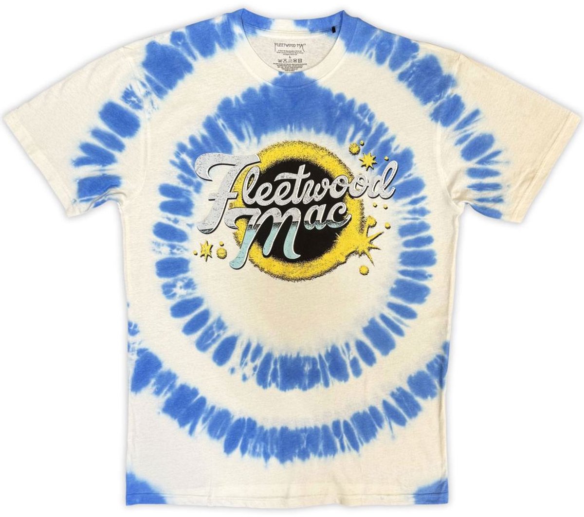 Fleetwood Mac - Logo Spiral Heren Tshirt - L - Wit