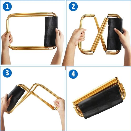 Opklapbare kruk, opvouwbare campingkruk, buitenkruk, lichtgewicht, compact, draagbaar, aluminium viskruk, Geschikt voor barbecues, reizen, wandelen, tuinen, stranden, Geschikt voor opbergtas, Geschikt voor kinderen en vrouwen. — afbeelding 2