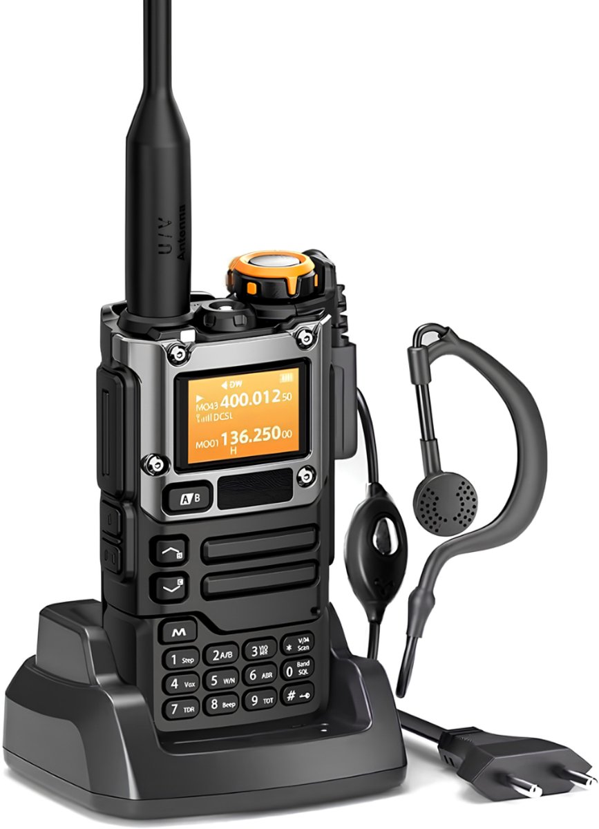 Lìon® Portofoon - Walkie Talkie voor Volwassenen & Kinderen - Walkie Talkie - Zwart - 1cm x 2cm x 11cm