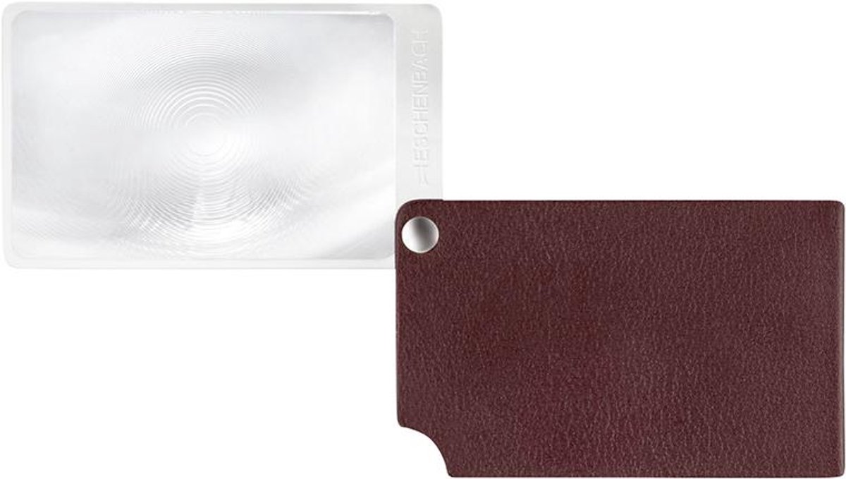 Zaklichtloep rood visoPOCKET 2,5x leder ESCHENBACH