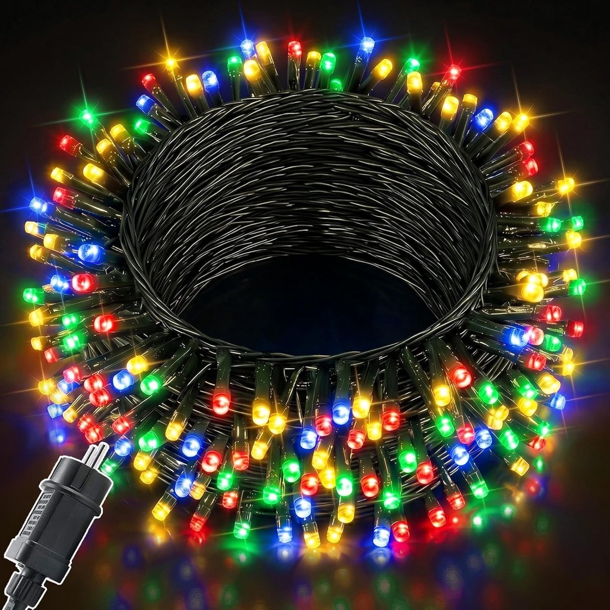 Lichtsnoer Binnen en Buiten - RGB - 10 m - LED-lichtketting met Timer en 8 Verlichtingsmodi - Voor Kerstdecoratie en Feest