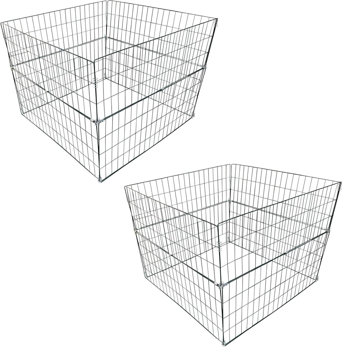 Compostbak Metaal - Compostbakken Set - Tuinafval Verwerken - Snelle Montage - 90x90x70cm - Groen
