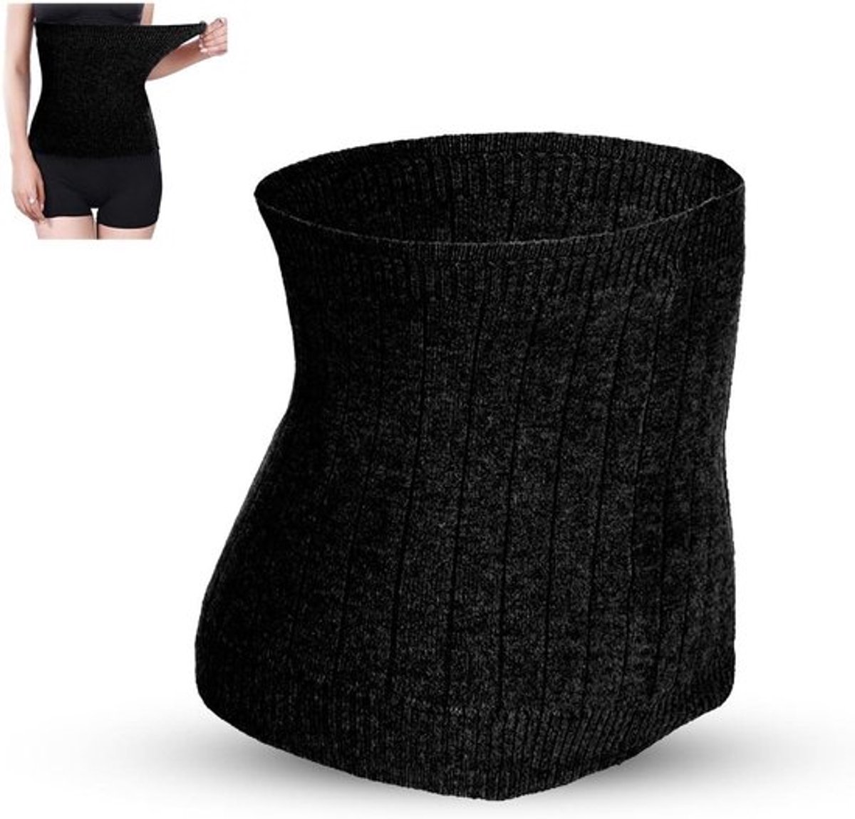 Elastische thermische band voor winter, rugondersteuning, grijs, 100 cm.