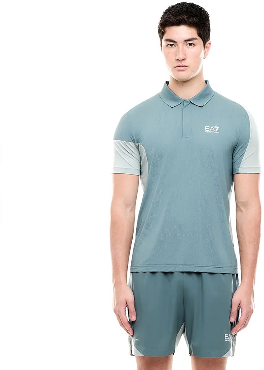 Ea7 Emporio Armani 7m002493_af13689 Korte Mouw Poloshirt Groen M Man