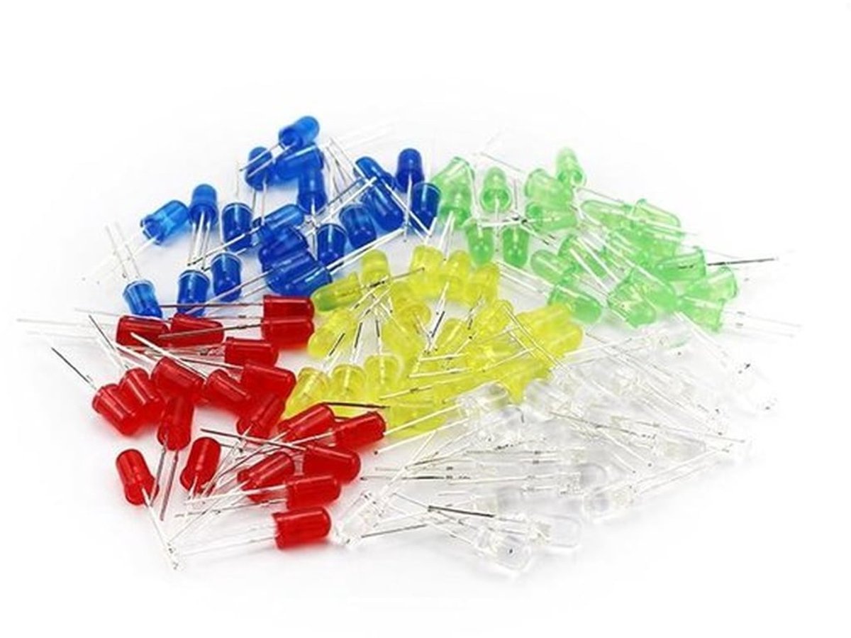 - LED-diodes 5mm - Elektronica - Rond - DIY - 2-pins - Kleuren - Geschikt voor - Verschillende modellen