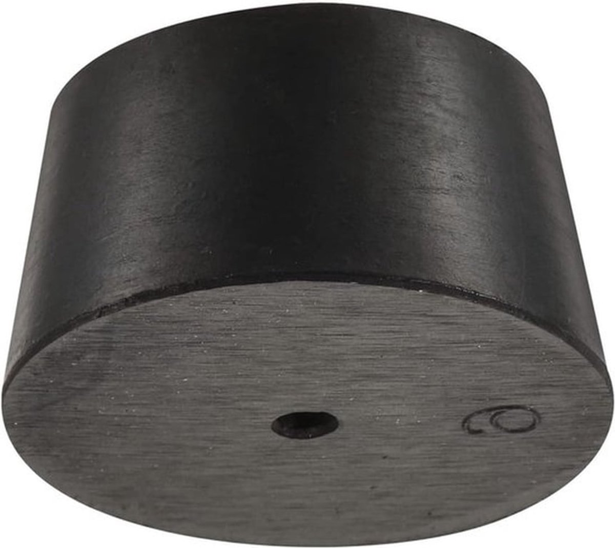 Rubberen stopper met gat voor laboratoriumwerk - 37 mm tot 45 mm - Siliconen labstop - Rubberen taps toelopende plug.