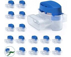 Waterdichte Kabelconnectoren - Pack van 20 stuks - Voor Robotic Lawnmower - Geschikt voor Gardena Robotic Lawnmower - Robotic Lawnmower Kabel Connector Gel - 3-Core Verbindingskabel Connectors - Voor Robotic Lawnmower en Tuin