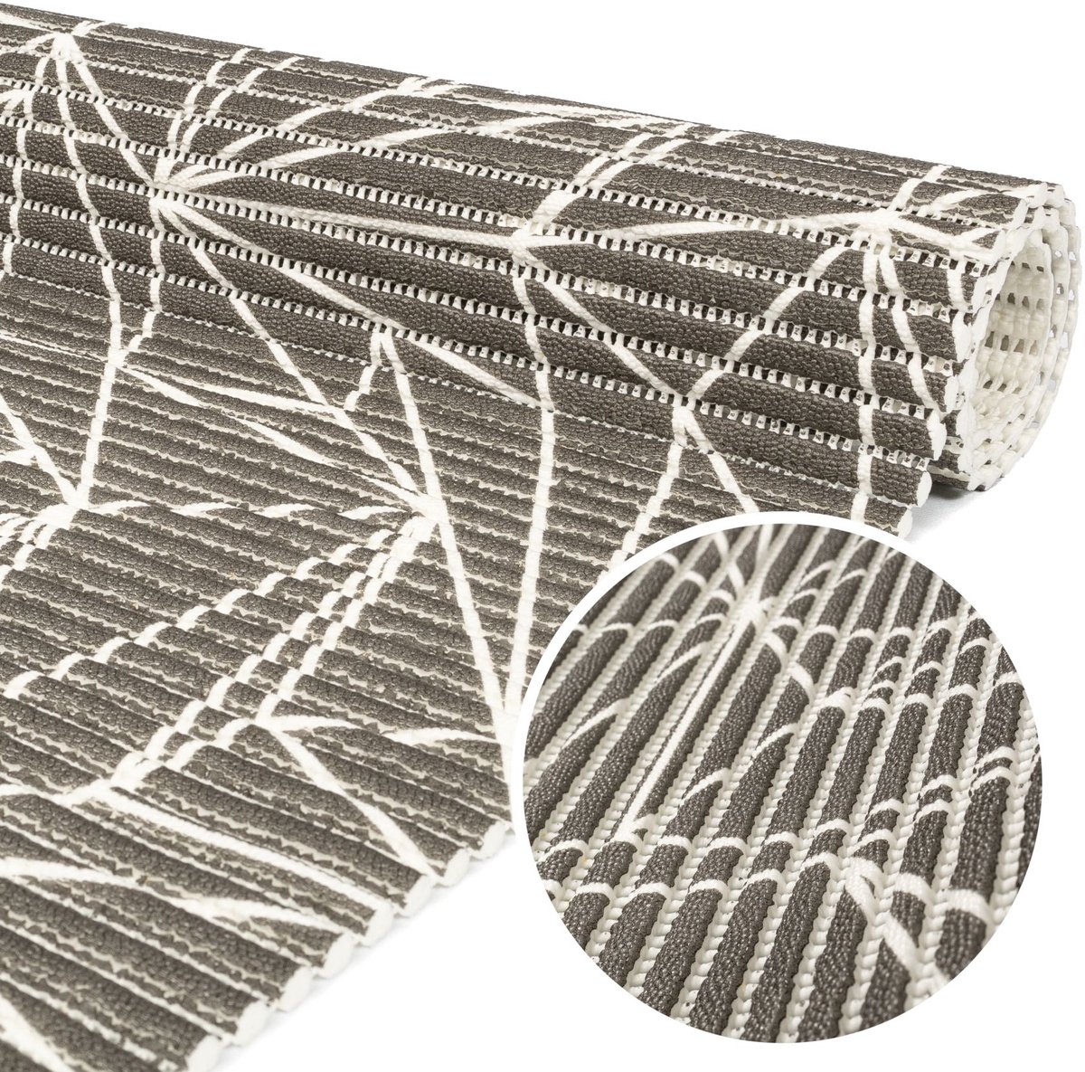 ANRO Badmat Prisma 65x120cm Antislip Douchemat Afwasbaar Sneldrogend