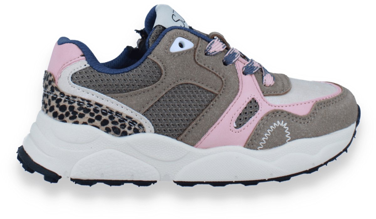 Sj Lifestyle Meisjes Sneaker | Taupe | Maat: 28
