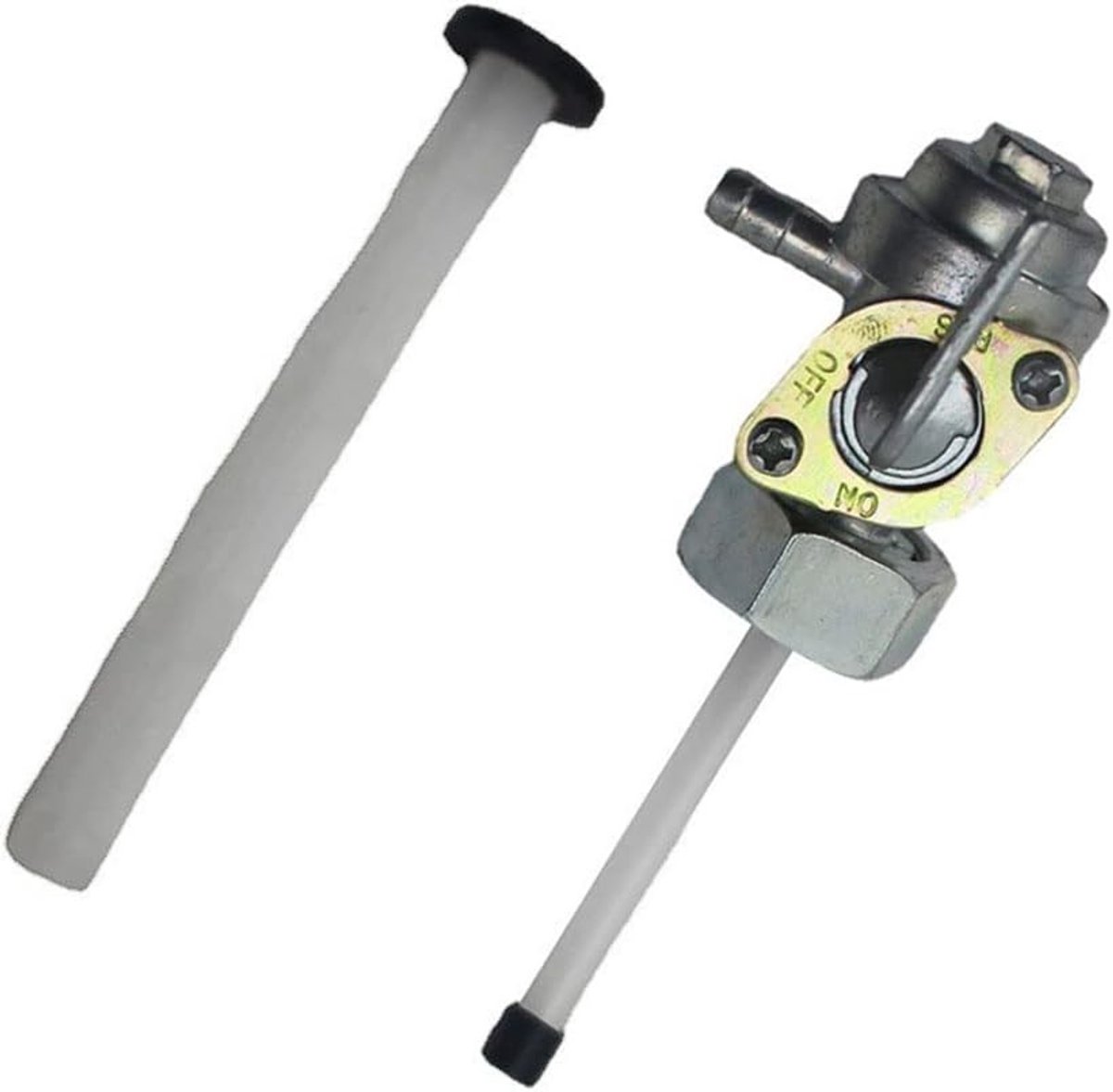 Zinc Legering Brandstofkraan voor Motoren, 3-Positie Schakelaar voor H0NDA CB400F CB550K CB750A CB750K CX500 CB5550F, Betrouwbare Brandstofafsluiter en Tankventiel
