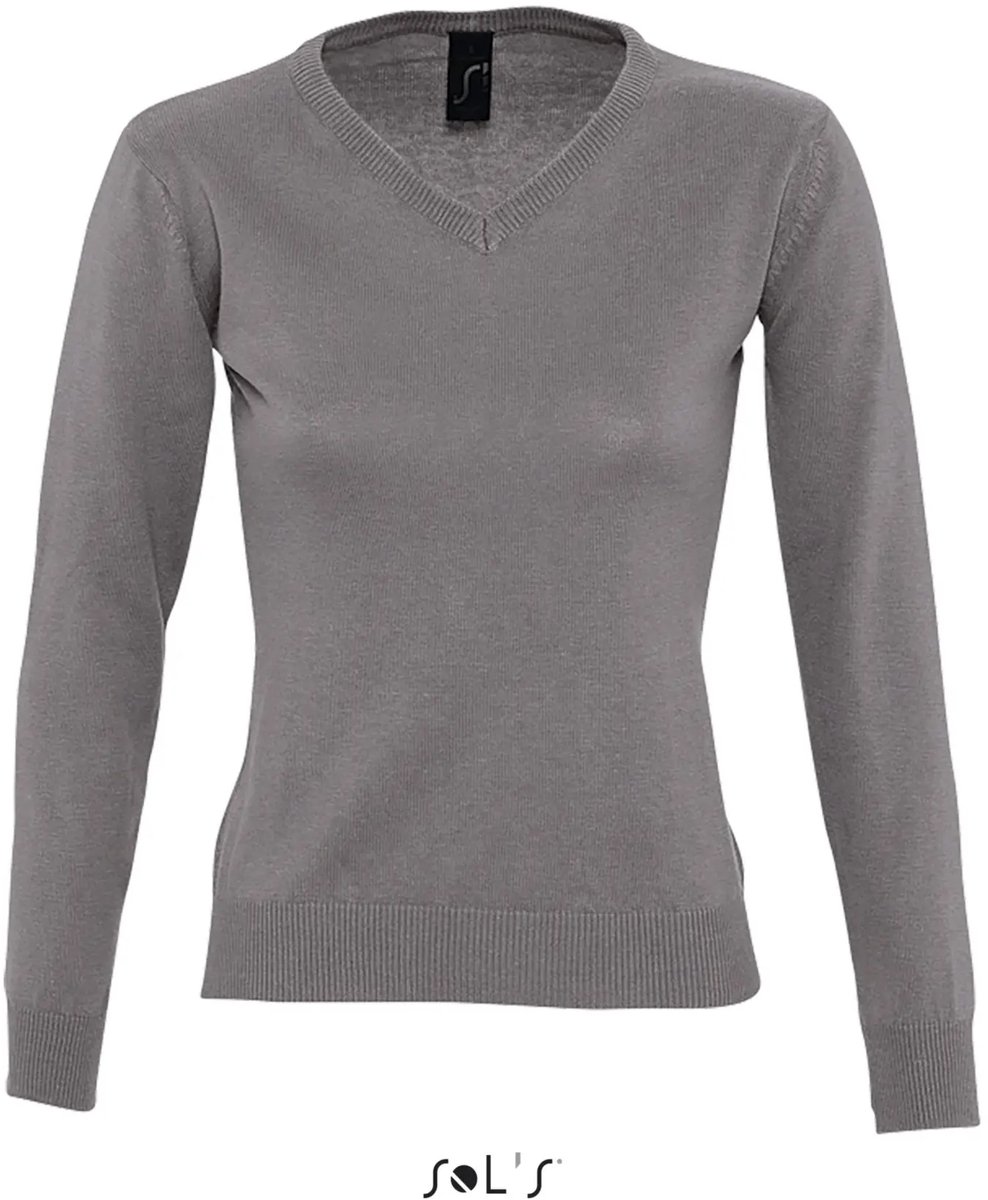 SOL'S Women´s V-Neck Sweater Galaxy L411 - Medium Grey (Solid) - XL