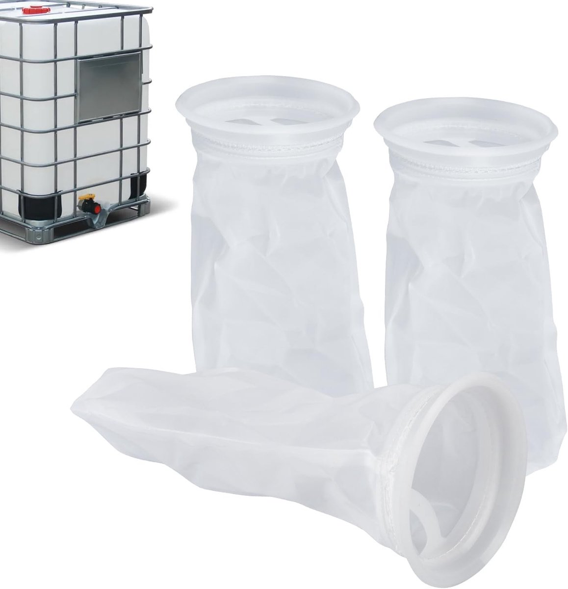 Effectieve regenwaterfilter voor IBC-container met nylon vervangingsfilter en beschermende cover