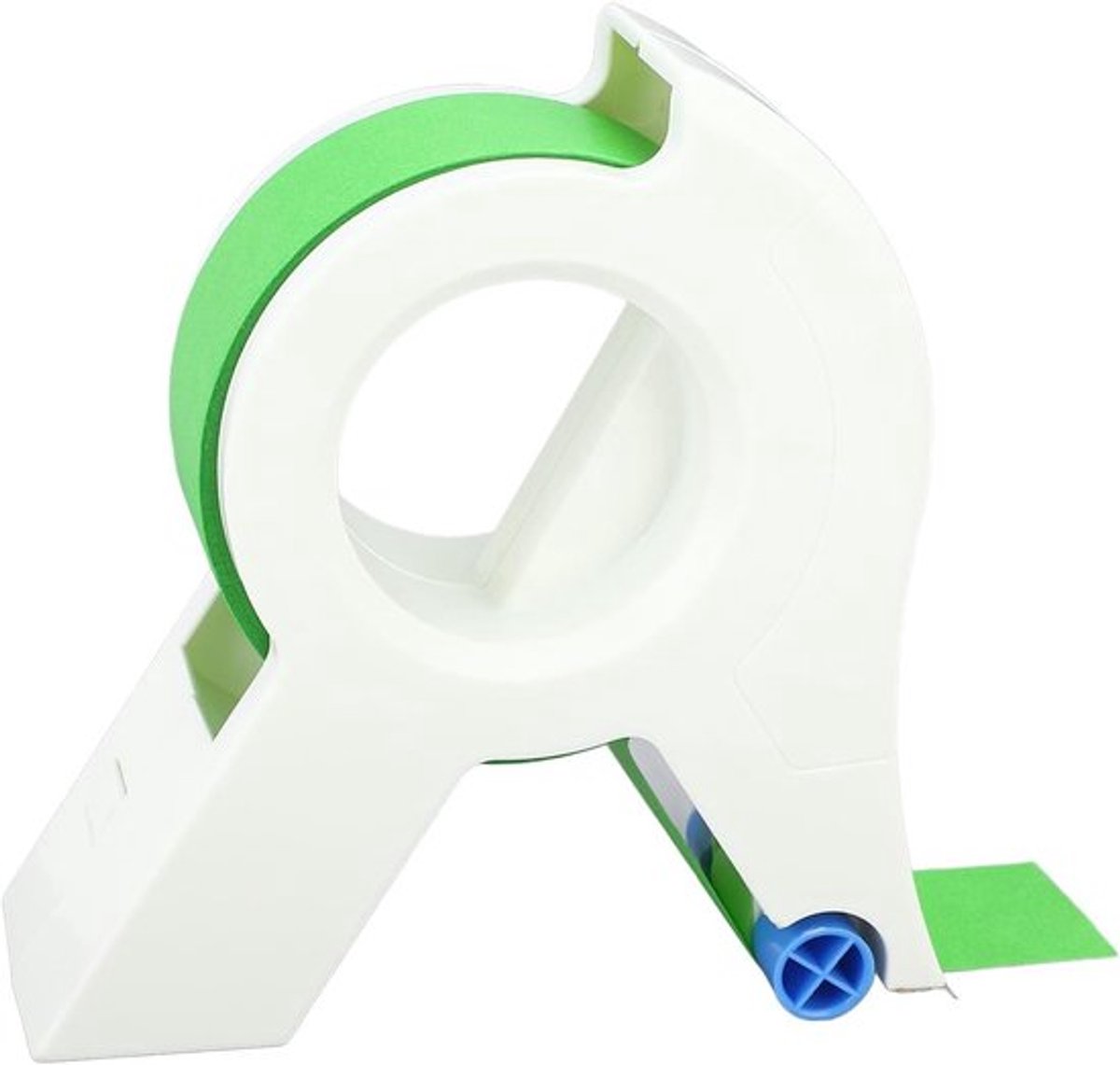 Efficiënte Maskingtape Dispenser met 5 Rollen Groene Tape voor Perfecte Verfresultaten op Ramen en Deuren