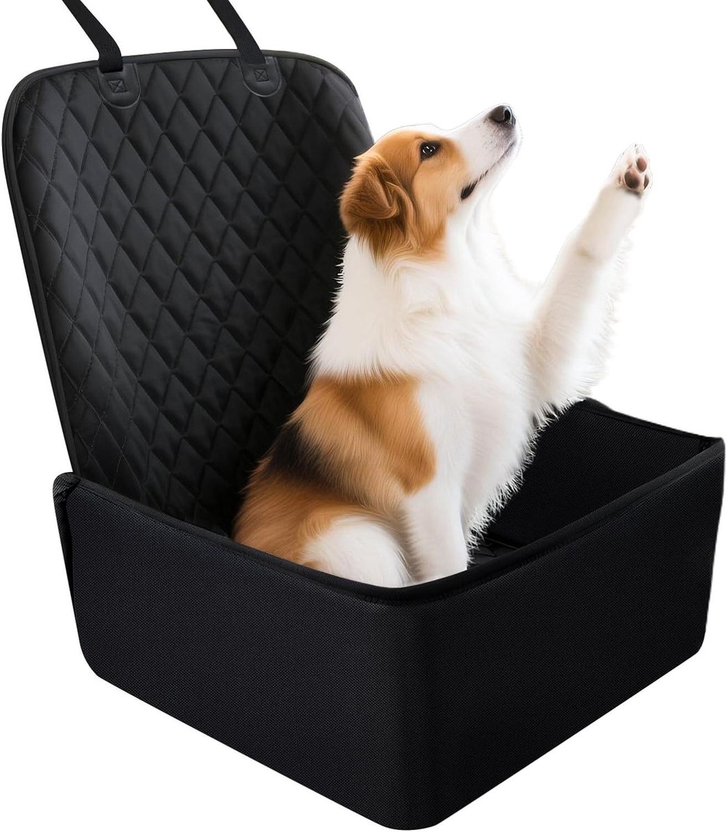 Autostoel Hond - Hondenverhoger Auto - Veilig Reizen - Waterdicht Oxford Materiaal - 50x41x24 cm - Niet gespecificeerd
