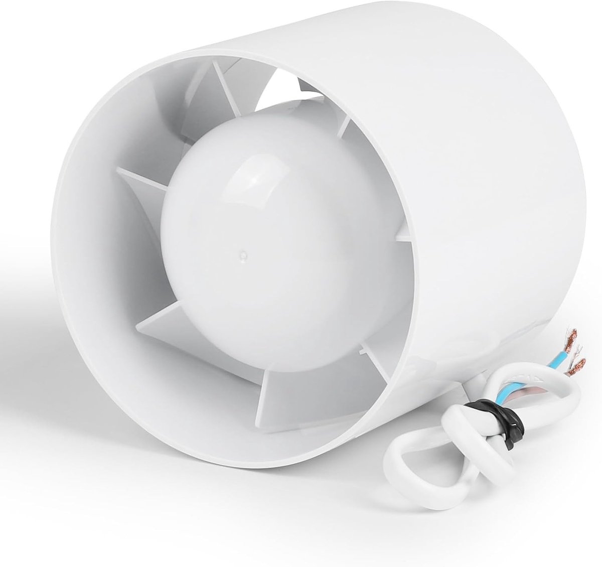 Afzuiging badkamer - Afvoerventilator - 100 mm - Kunststof Ventilator met Stil Geluid - Voor Badkamer en Keuken