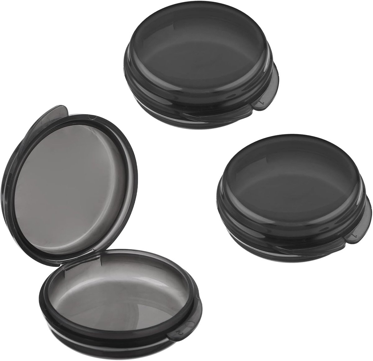 3-Pack Mini Pill Box - Dagelijkse Medicijn Organizer voor Reizen en Thuis - Compacte Opbergdoos voor Tabletten (Zwart)