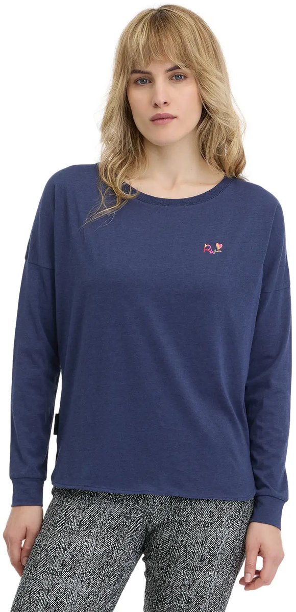 Dames-T-shirt met lange mouwen Ragwear Shimona Donker Pruim